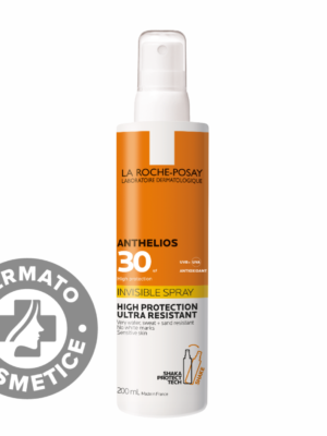 Spray invizibil cu protectie solara SPF 30+ pentru corp piele sensibila Anthelios