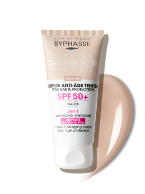 Crema antirid cu protectie solara SPF50+ Tinted Medium