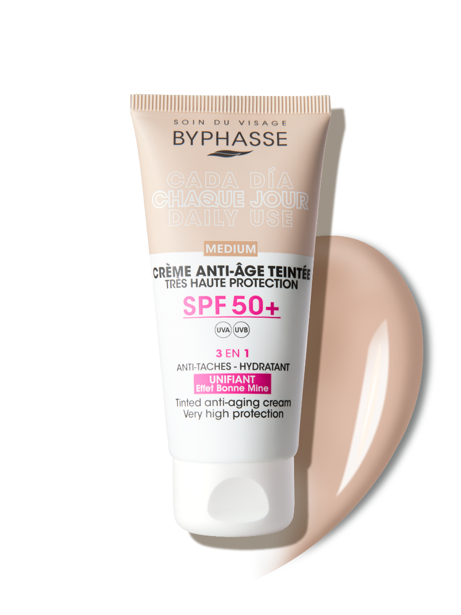 Crema antirid cu protectie solara SPF50+ Tinted Medium