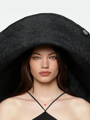 RUSLAN BAGINSKIY pălărie cu boruri largi pentru femei împletită Foldable Hat
