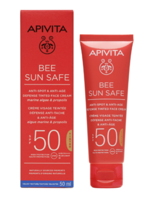 Crema protectie solara coloranta anti-pete SPF50 Bee Sun Safe