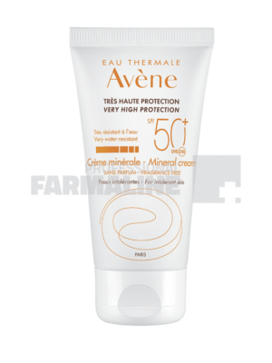 Avene Crema minerala fara parfum SPF50+ 50 ml
