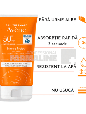 Avene Intense Protect Fluid fara parfum SPF50+ 150 ml