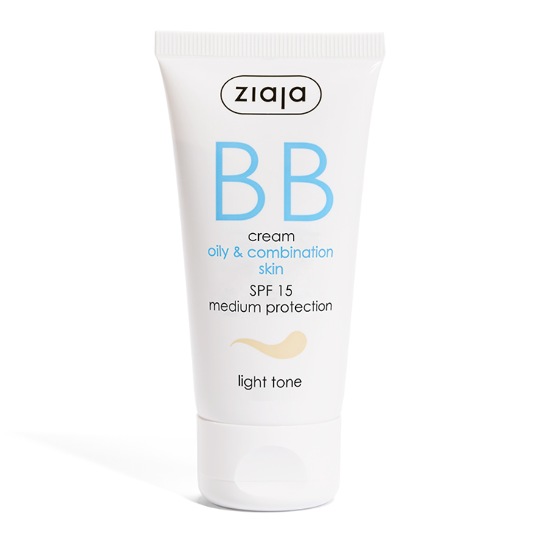Crema BB cu SPF15 nuanta deschisa pentru ten mixt gras