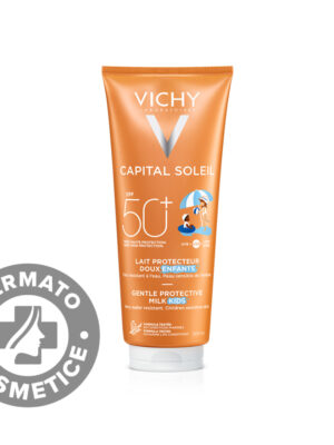 Lapte cu protectie solara SPF 50+ pentru copii fata si corp Capital Soleil