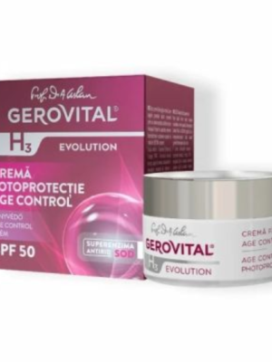 Crema de zi cu factor de protectie SPF 50 si efect antirid H3 Evolution Age Control