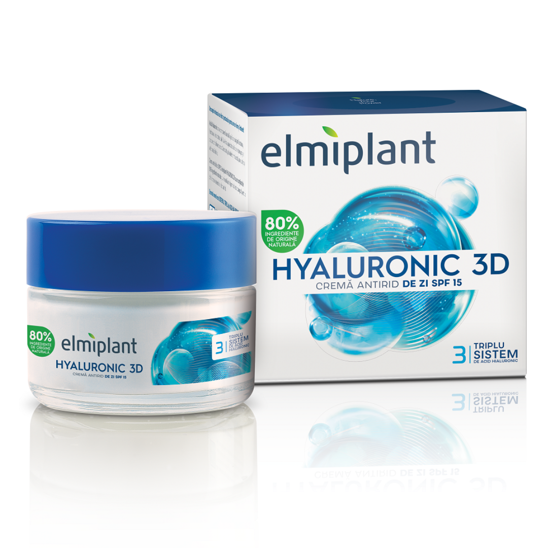 Crema antirid de zi SPF 15 Hyaluronic 3D