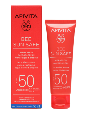 Crema-gel protectie solara pentru ten SPF50 Bee Sun Safe