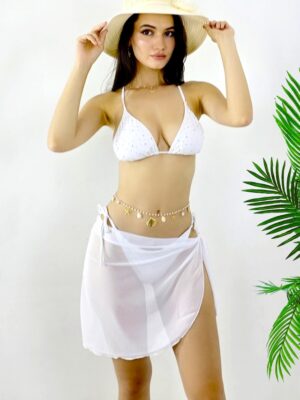 Fusta scurta de plaja tip Sarong