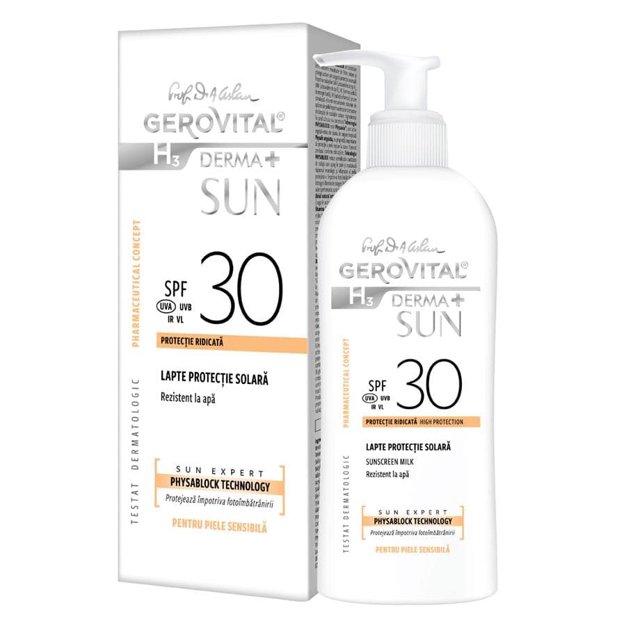 Gerovital H3 Derma Sun Lapte protectie solara SPF30 150 ml