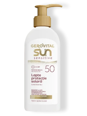 Gerovital Sun sensitive-lapte protectie solara SPF50  200ml fl. Farmec