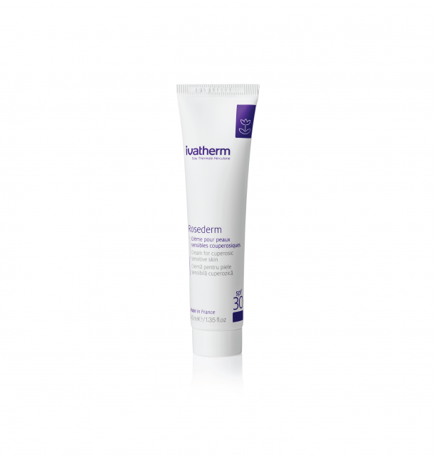 Ivathem Rosederm Crema piele sensibila cuperozica SPF30 40ml