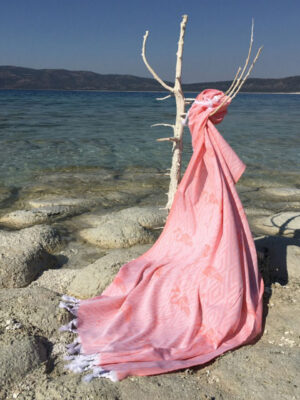 l-fouta-dc-home-flamingo-bumbac-roz-somon L'essentiel Maison