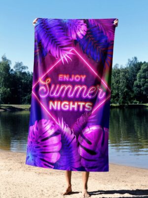 l-prosop-de-plaja-astacura-enjoy-summer-night-90-90×150-cm-70-poliester30-poliamida-multicolor L'essentiel Maison