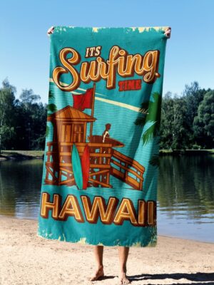 l-prosop-de-plaja-astacura-surfing-time-hawaii-90-90×150-cm-70-poliester30-poliamida-multicolor L'essentiel Maison