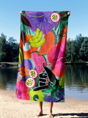 l-prosop-de-plaja-astacura-tropical-vibes-70-70×130-cm-70-poliester30-poliamida-multicolor L'essentiel Maison