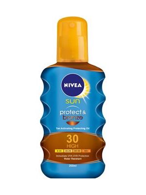 Nivea 86038 Sun Protect & Bronze Ulei spray protectie solara si bronzare SPF30 200 ml
