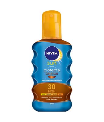 Nivea 86038 Sun Protect & Bronze Ulei spray protectie solara si bronzare SPF30 200 ml