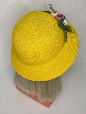 palarie-de-plaja-chiclove-cu-flori-galben20198 galben