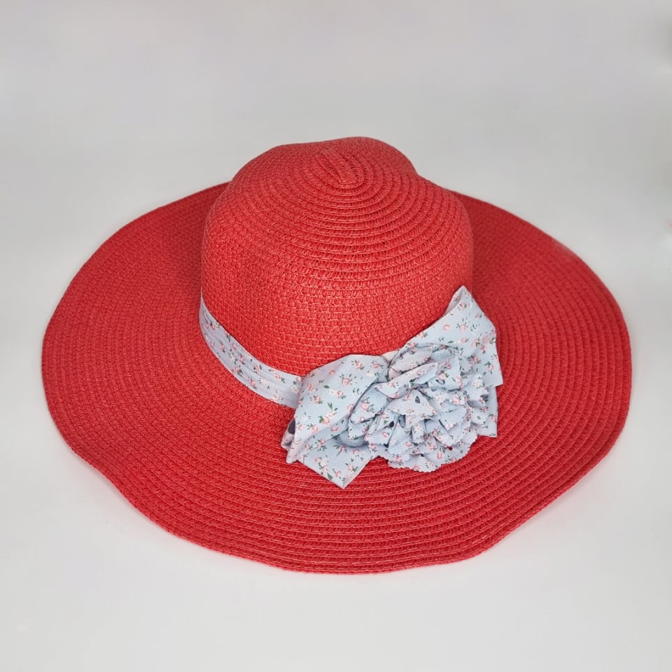 Palarie de plaja Ribbon Flower