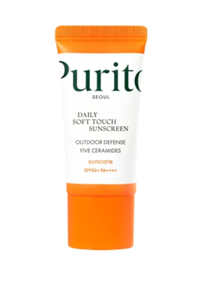 Purito Daily Soft Touch Crema de fata vegana cu protectie solara SPF 50+ PA++++ 15 ml
