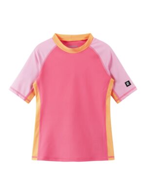 Tricou de inot fete -  roz - poliamida si elastan