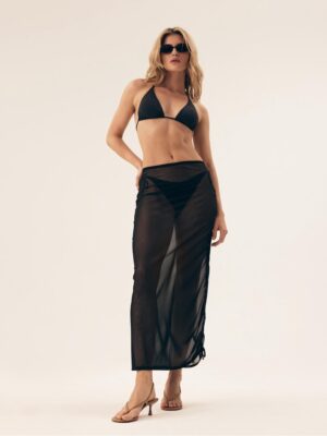 Fusta de plaja Seashell  negru - Negru