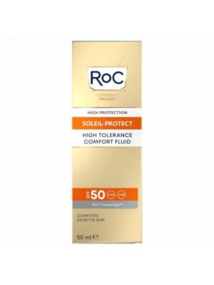 Crema protectie solara pentru fata SPF50 - Soleil Protect High Fluid -  50ml
