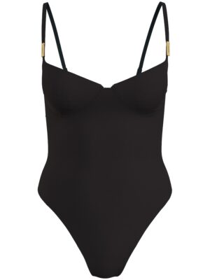 Costum de baie intreg cu burete si decupaj