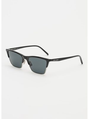 Ochelari de soare Clubmaster - Negru/Argintiu