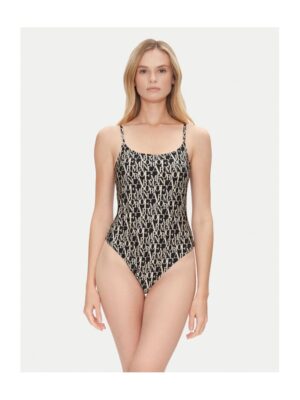 Costum de baie dama - Negru/Galben
