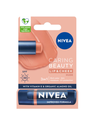 Balsam hidratant  Nude pentru buze si obraji 3in1 - SPF30 - 4.8g