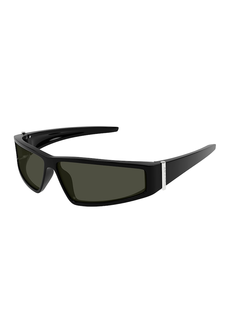 Ochelari de soare unisex cu lentile uni - Negru
