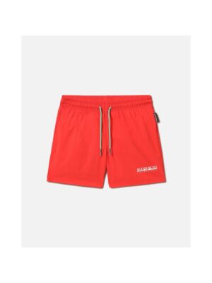 Pantaloni scurti de inot cu logo si talie emdie -