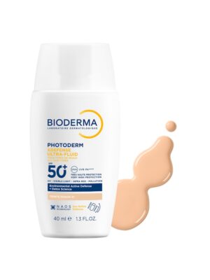 Crema colorata SPF50+  Photoderm XDefense Ultra-Fluid Fototip 1 cu efect detoxifiant si protectie UV completa - 40 ml