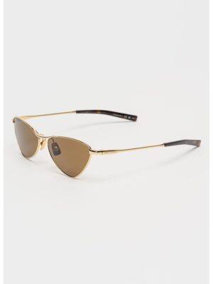 Ochelari de soare cat-eye - Auriu/Maro inchis