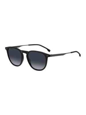 Ochelari de soare pantos cu lentile in degrade - Negru/Albastru ultramarin/Argintiu inchis