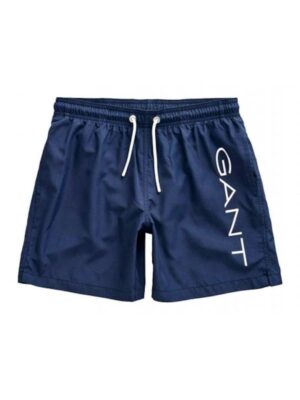 Costum de baie  pantaloni scurti - usori - albastru - 100% poliester reciclat
