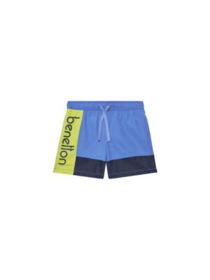 Pantaloni scurti de baie baieti  5JD00X00S - Poliester - Albastru - Albastru