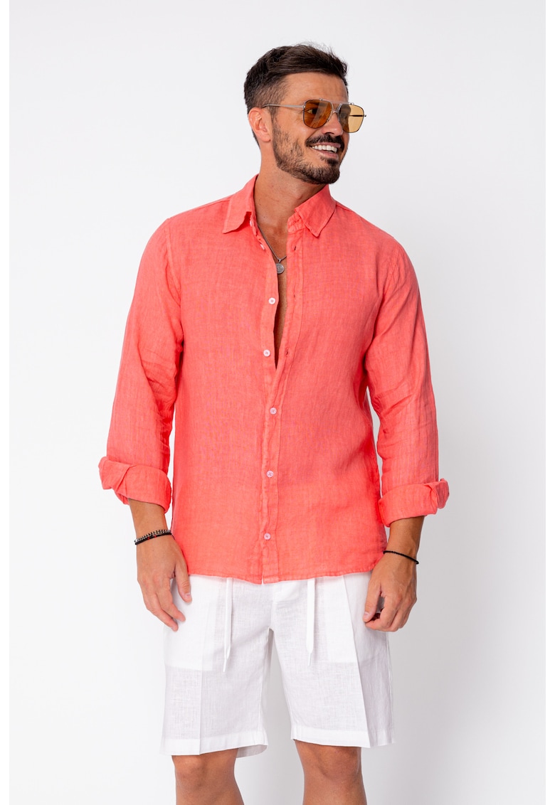 Camasa din 100% In de plaja Coral 22180 - Coral