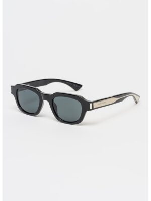Ochelari de soare unisex dreptunghiulari - Negru