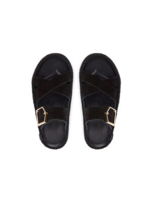 Slapi dama - SEV.20-00020 - Piele naturala - Negru