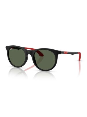 Ochelari de soare pantos cu lentile polarizate - Negru/Rosu vermillion