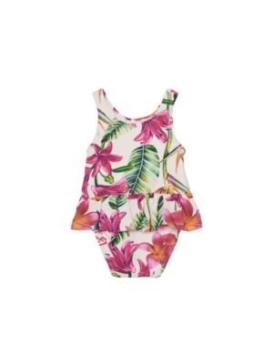 Costum de baie intreg cu imprimeu floral