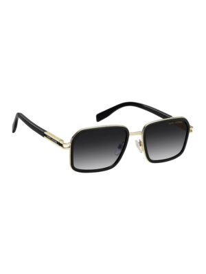 Ochelari de soare cu lentile patrate - Auriu/Negru