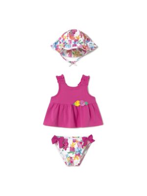 Costum de baie fete  1641 72 - Poliester - Roz - Roz