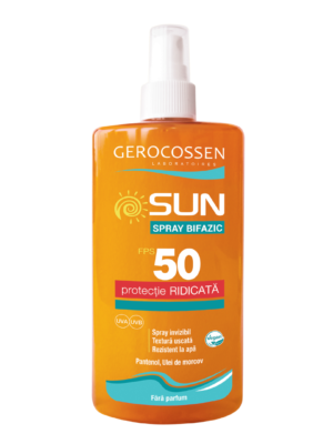 Spray invizibil bifazic cu protectie solara FPS50+ Sun
