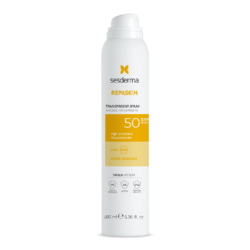 Spray transparent pentru corp SPF50 Repaskin