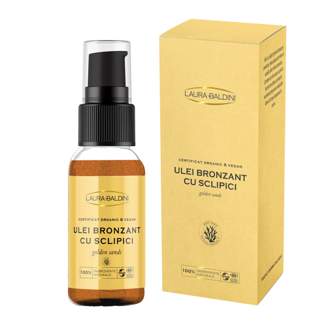 Ulei bronzant cu sclipici Golden Sands 50ml