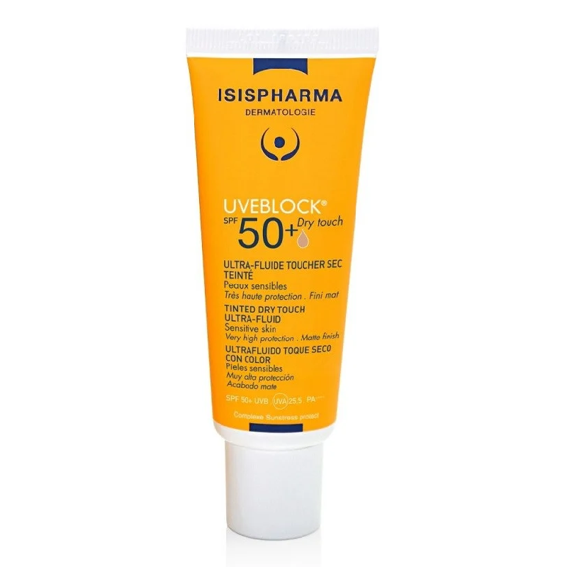 Fluid nuantator cu protectie solara Dry Touch Medium Tinted SPF50+ UVEBLOCK